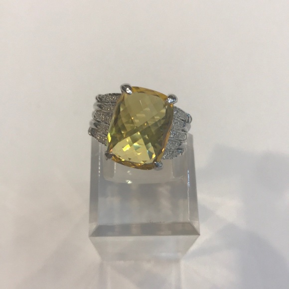 ♥️♥️SOLD♥️♥️DAVID YURMAN Tides Ring Lemon Citrine - Picture 11 of 12
